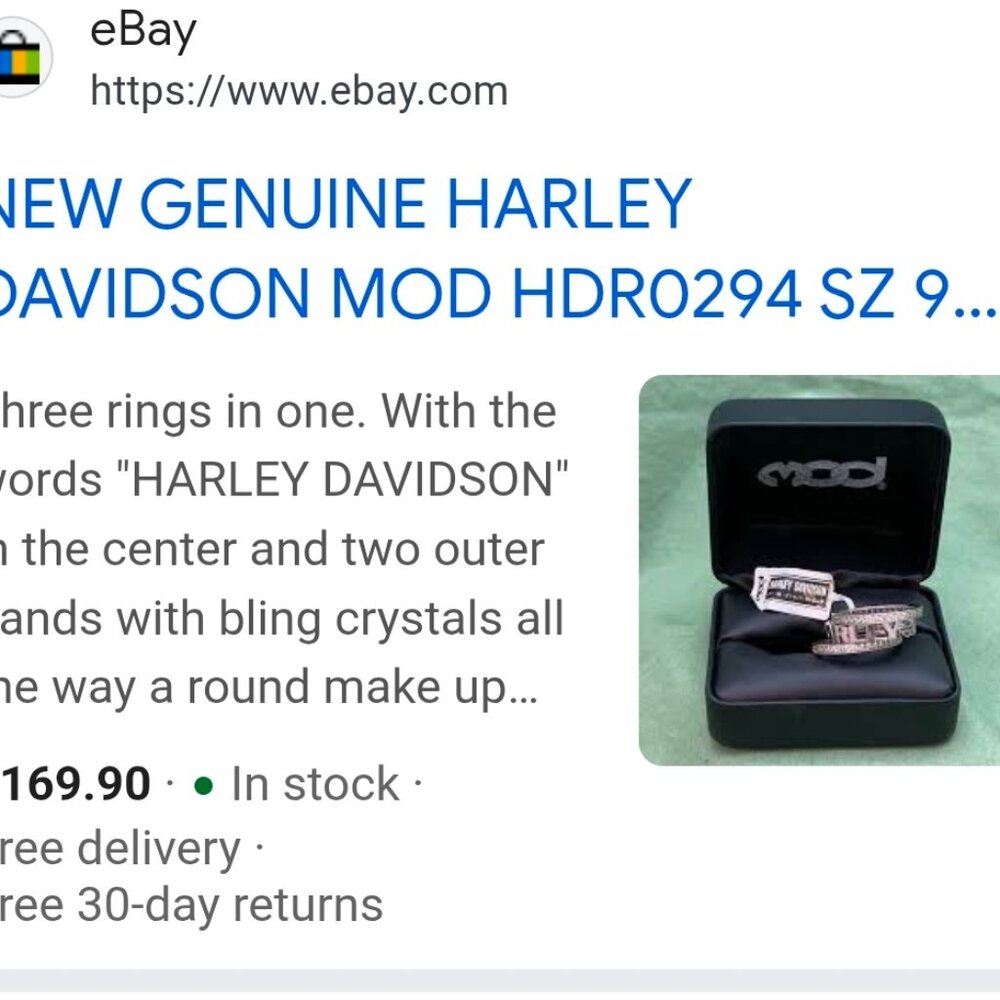 Harley-Davidson Sterling Silver Stackable 3 Rings - image 8